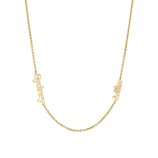 Two Name Petite Necklace