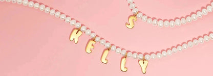 Freshwater Pearl Letter Necklace