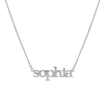 Mini Lowercase Name Necklace