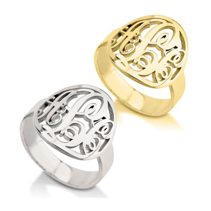 Monogram Script Ring