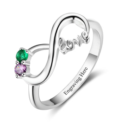 Eternity Birthstone Love Ring