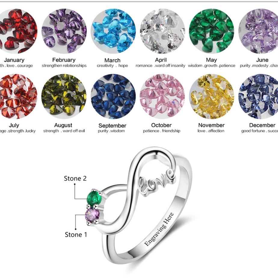 Eternity Birthstone Love Ring