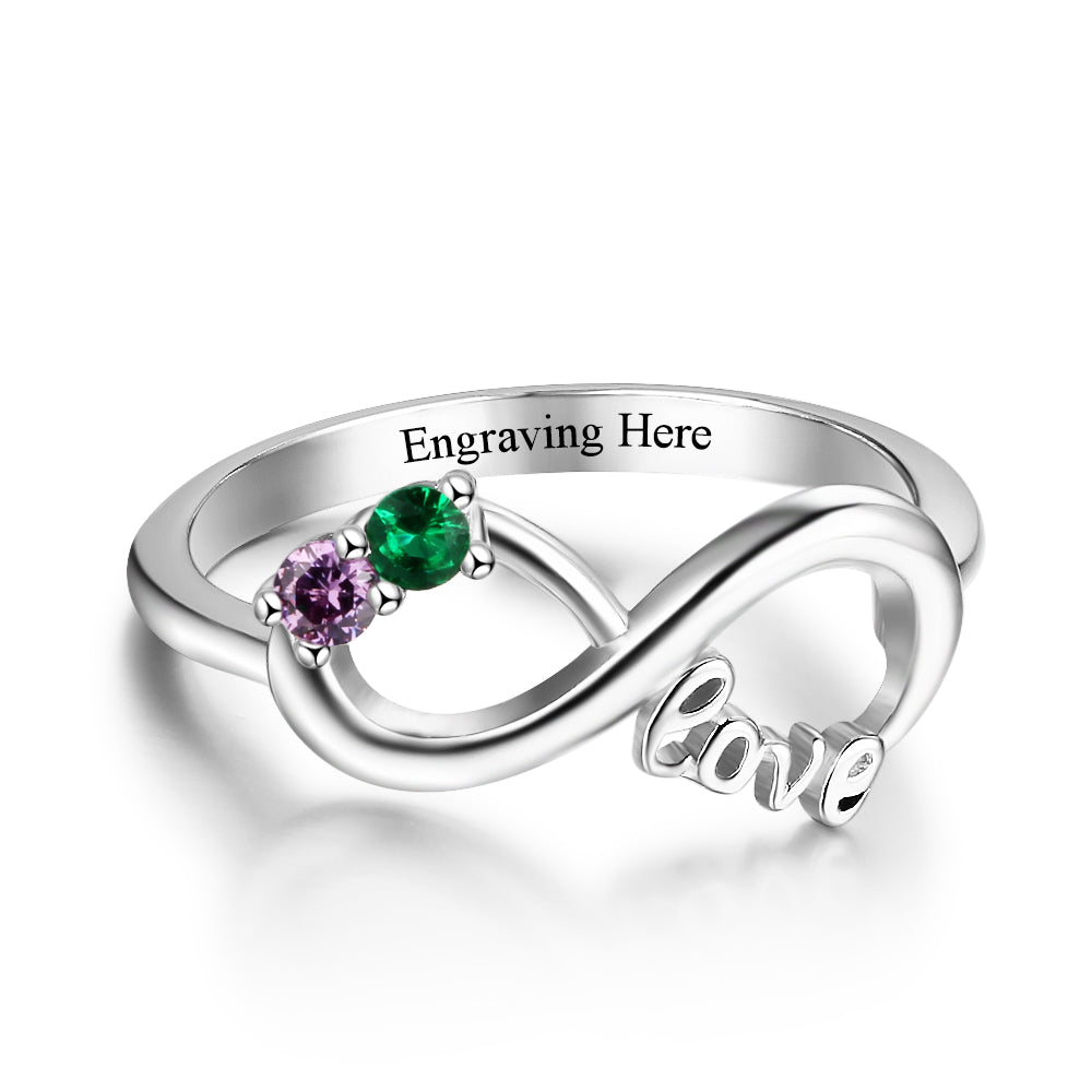 Eternity Birthstone Love Ring