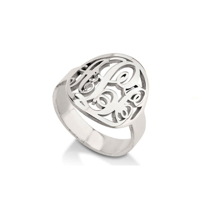 Monogram Script Ring