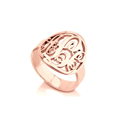 Monogram Script Ring