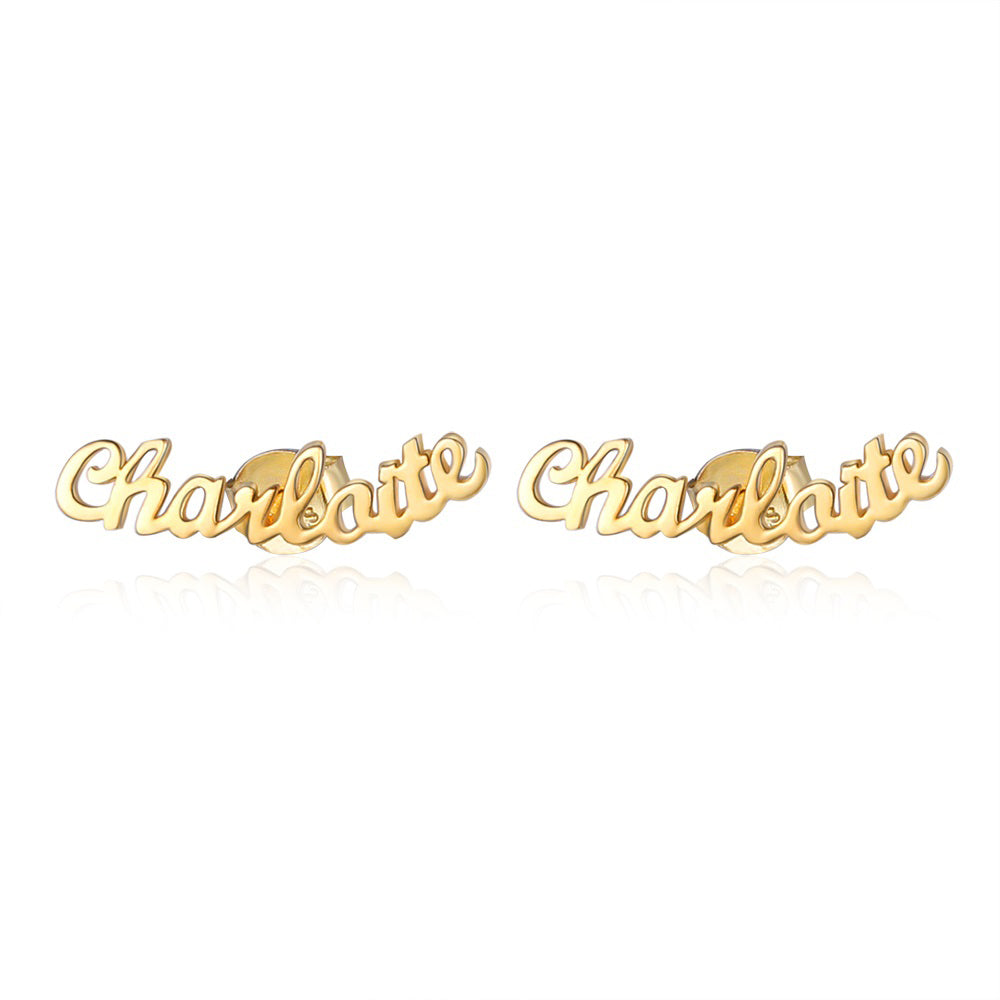 Name Crawler Earrings