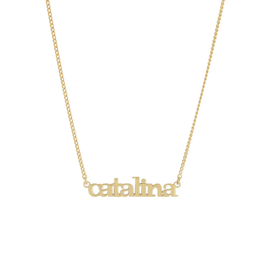 Mini Lowercase Name Necklace