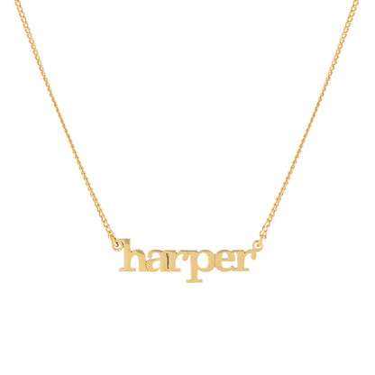 Mini Lowercase Name Necklace